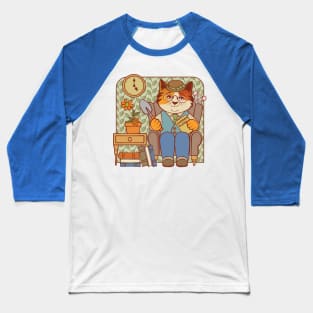 Armchair Gardener Cat and Mouse Baseball T-Shirt